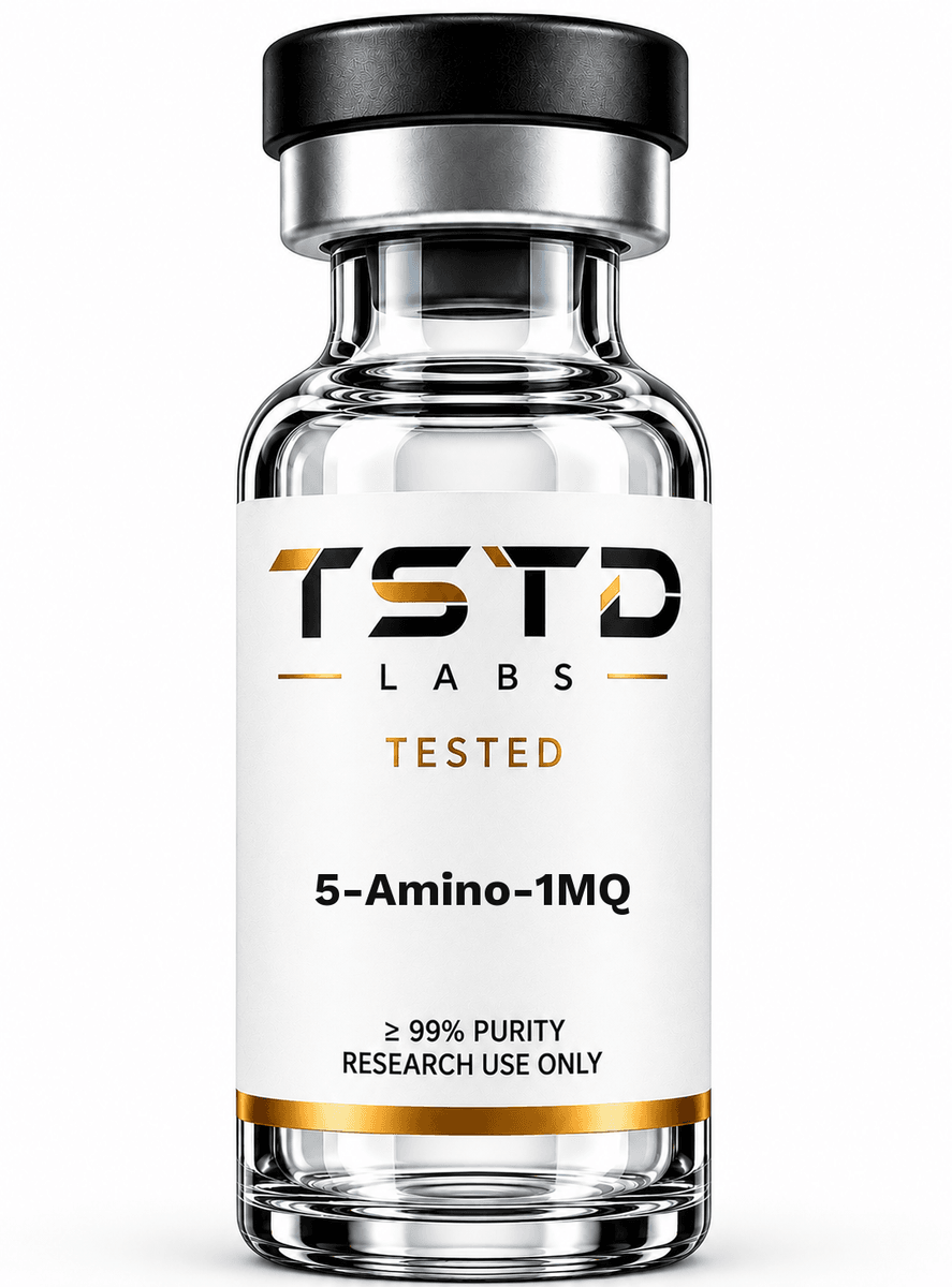 5-Amino-1MQ research product artwork, labeled for research use only