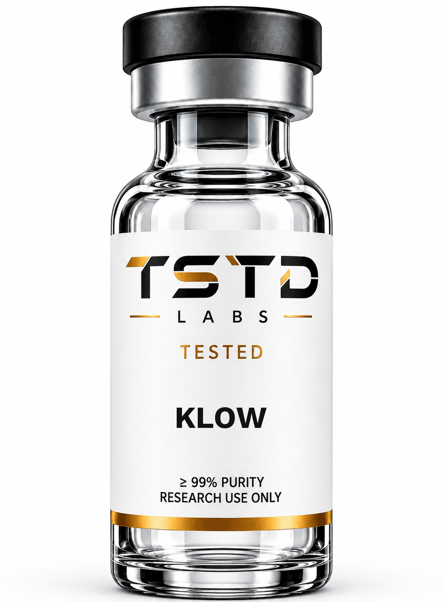 KLOW research product artwork, labeled for research use only