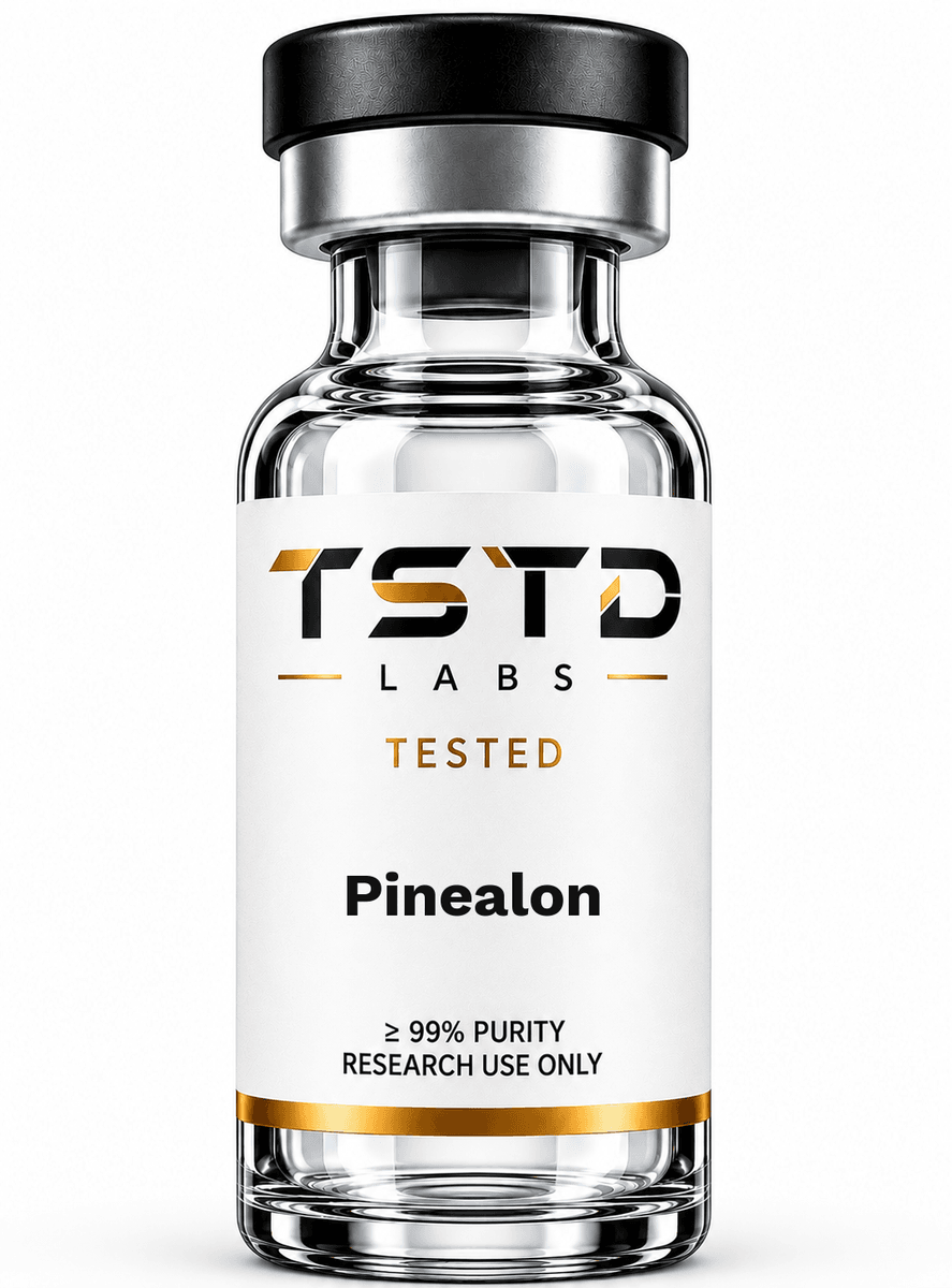 Pinealon research product artwork, labeled for research use only