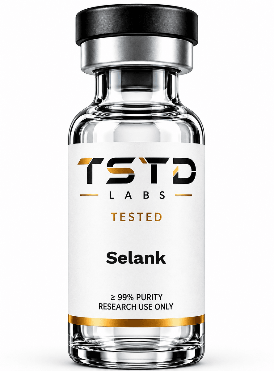 Selank research product artwork, labeled for research use only